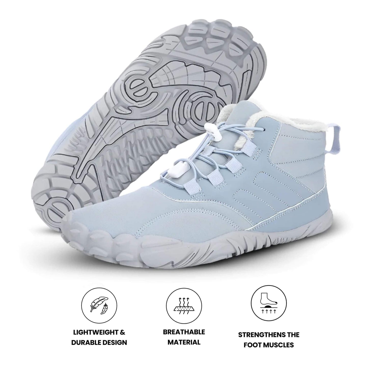 WarmFlex Max - Non-slip & water-resistant winter barefoot shoes (Unisex)