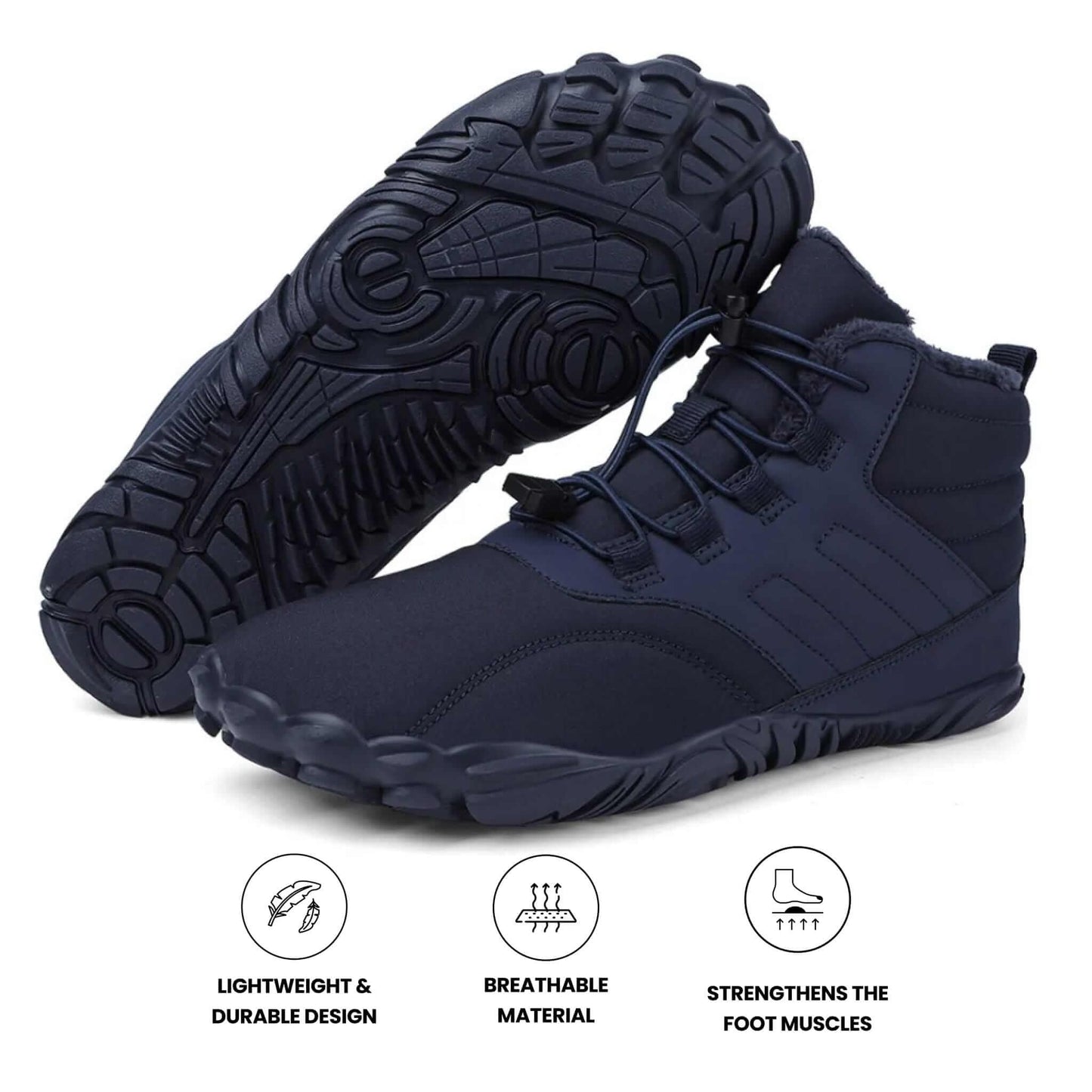 WarmFlex Max - Non-slip & water-resistant winter barefoot shoes (Unisex)