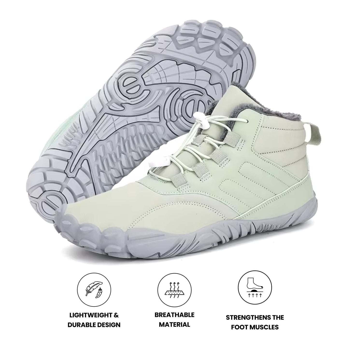 WarmFlex Max - Non-slip & water-resistant winter barefoot shoes (Unisex)